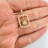 Dije Medalla Corona 1.6g / 1 in Oro Amarillo 18K