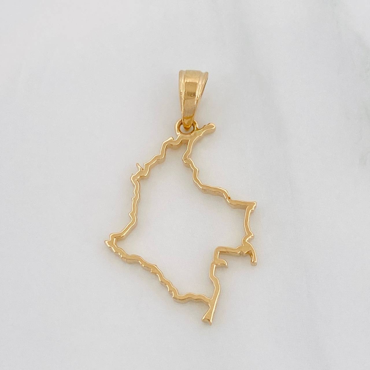 Dije Mapa Colombia 1.05g / 1 in Oro Amarillo 18K