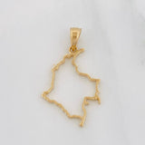 Dije Mapa Colombia 1.05g / 1 in Oro Amarillo 18K