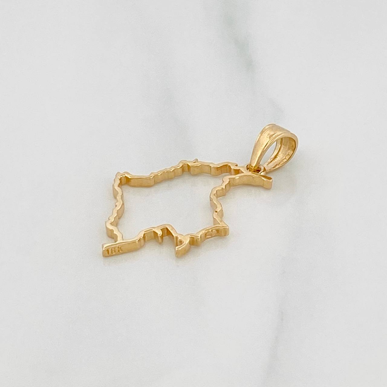Dije Mapa Colombia 1.05g / 1 in Oro Amarillo 18K