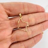 Dije Mapa Colombia 1.05g / 1 in Oro Amarillo 18K
