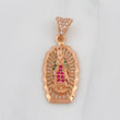 Dije Medalla Virgen Guadalupe 2.85g / 1 1/4 in Oro Rosa 18K