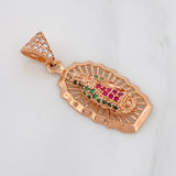 Dije Medalla Virgen Guadalupe 2.85g / 1 1/4 in Oro Rosa 18K