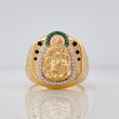 Anillo Virgen del Carmen 6.55g / T10 3/4 Oro Amarillo 18K