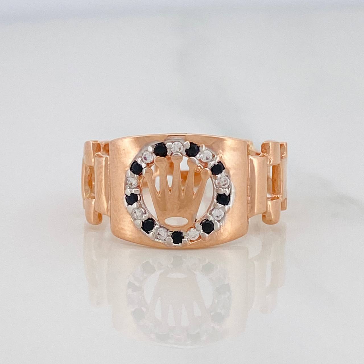 Anillo Correa Corona 3.7g / T9 1/4 Oro Rosa 18K