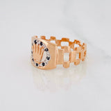 Anillo Correa Corona 3.7g / T9 1/4 Oro Rosa 18K