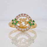 Anillo 15´s Circular 2.7g / T6 3/4 Oro Amarillo 18K