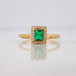 Anillo Solitario Cuadrado 2.75g / T7 3/4 Oro Amarillo 18K