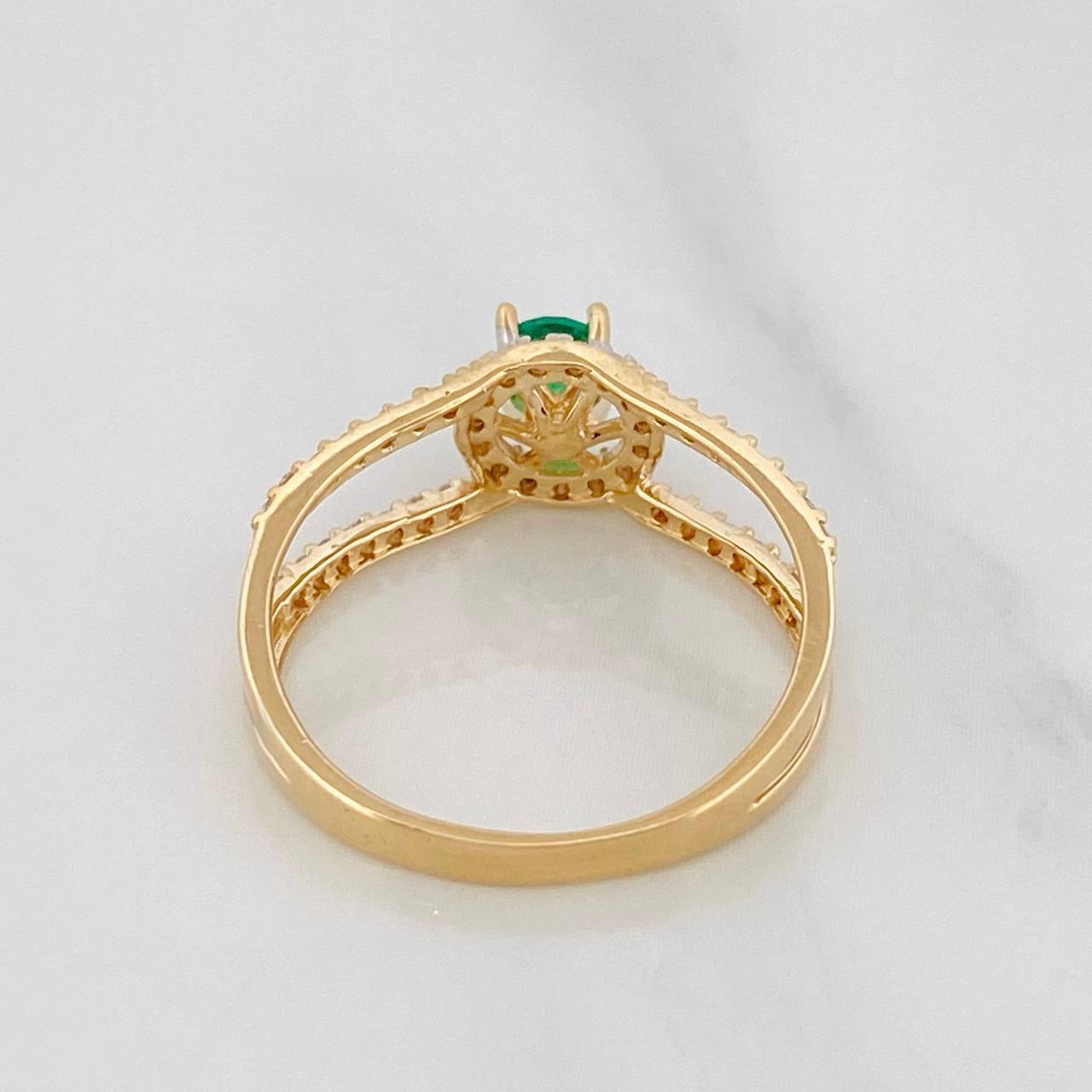 Solitaire Churumbela Ring 2.15g / T6 3/4 Yellow Gold 18K