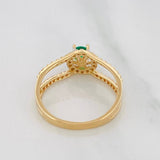 Solitaire Churumbela Ring 2.15g / T6 3/4 Yellow Gold 18K