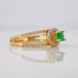 Solitaire Churumbela Ring 2.15g / T6 3/4 Yellow Gold 18K