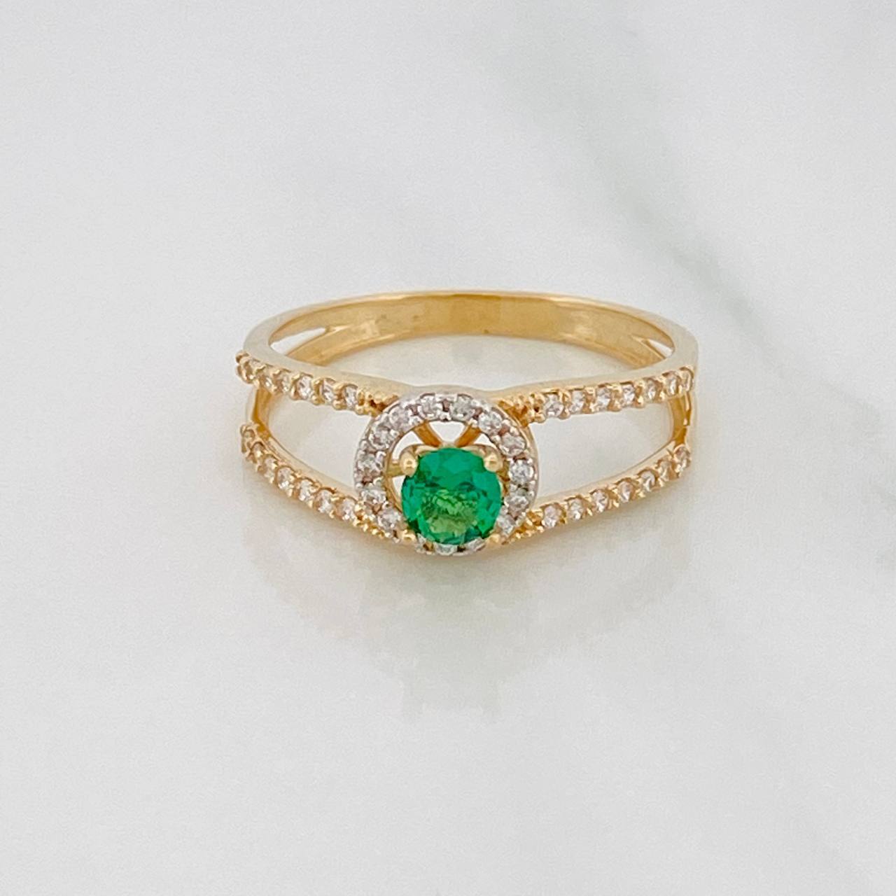 Solitaire Churumbela Ring 2.15g / T6 3/4 Yellow Gold 18K
