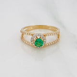 Solitaire Churumbela Ring 2.15g / T6 3/4 Yellow Gold 18K