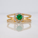 Solitaire Churumbela Ring 2.15g / T6 3/4 Yellow Gold 18K