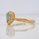 Anillo Solitario Gota 2.15g / T7 1/2 Oro Amarillo 18K