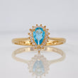 Anillo Solitario Gota 2.15g / T7 1/2 Oro Amarillo 18K