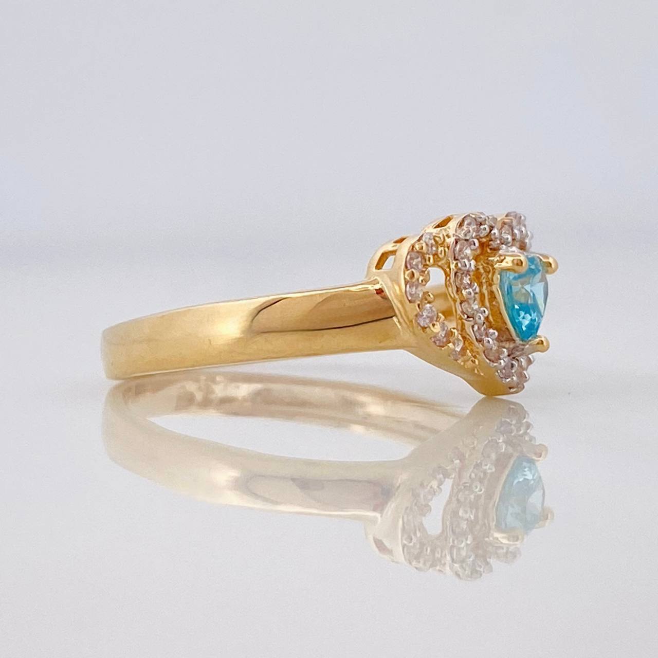 Heart Ring 2.25g / T5 3/4 Yellow Gold 18K