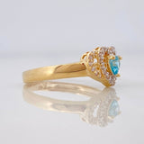 Heart Ring 2.25g / T5 3/4 Yellow Gold 18K