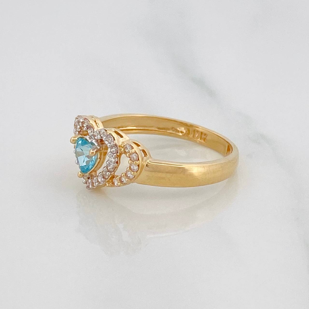 Heart Ring 2.25g / T5 3/4 Yellow Gold 18K