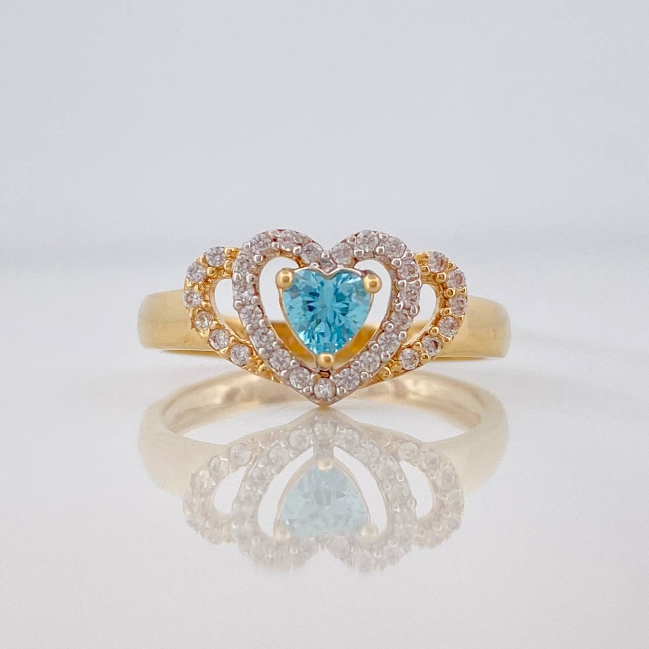 Heart Ring 2.25g / T5 3/4 Yellow Gold 18K