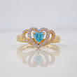 Heart Ring 2.25g / T5 3/4 Yellow Gold 18K