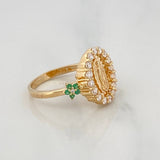 Anillo Virgen Milagrosa 3.45g / T6 Oro Amarillo 18K