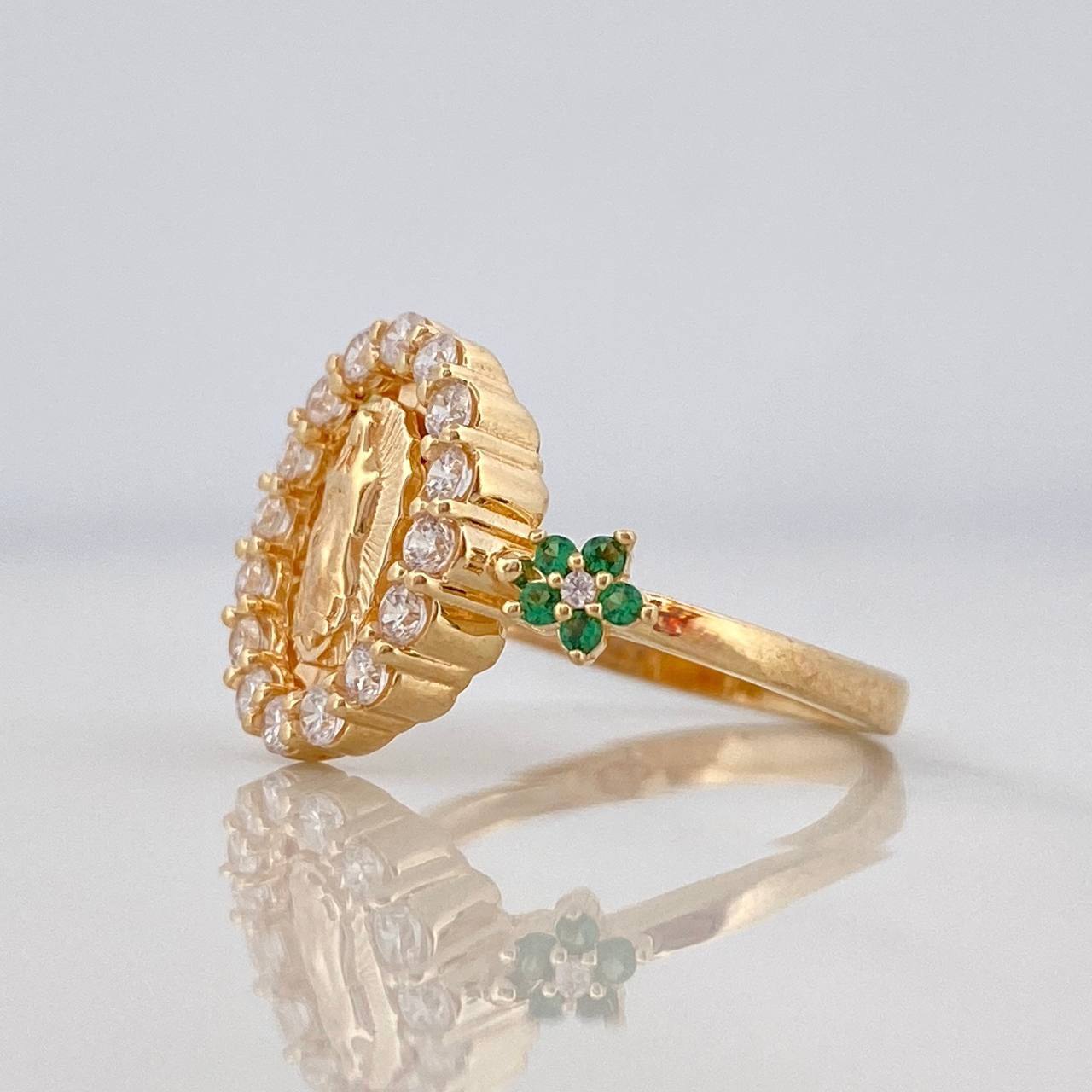 Miraculous Virgin Ring 3.55g / Size 6 1/4 Yellow Gold 18K