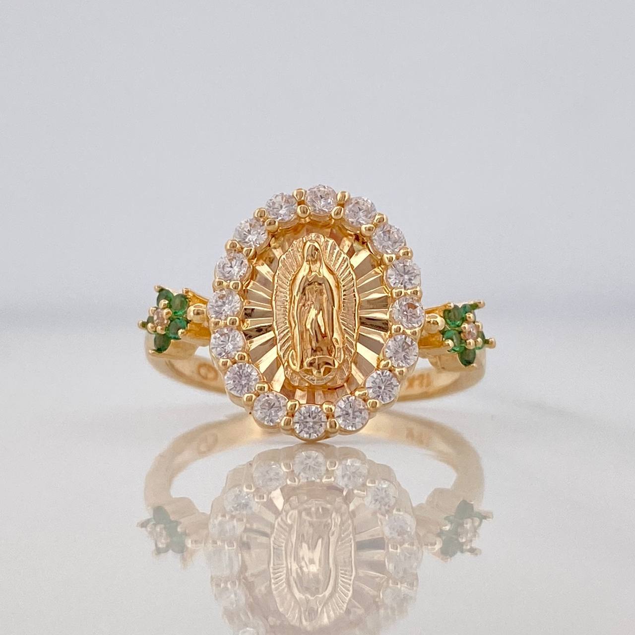 Miraculous Virgin Ring 3.55g / Size 6 1/4 Yellow Gold 18K