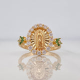 Miraculous Virgin Ring 3.55g / Size 6 1/4 Yellow Gold 18K