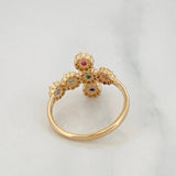 Anillo Cruz Tupida 2.3g / T6 Oro Amarillo 18K