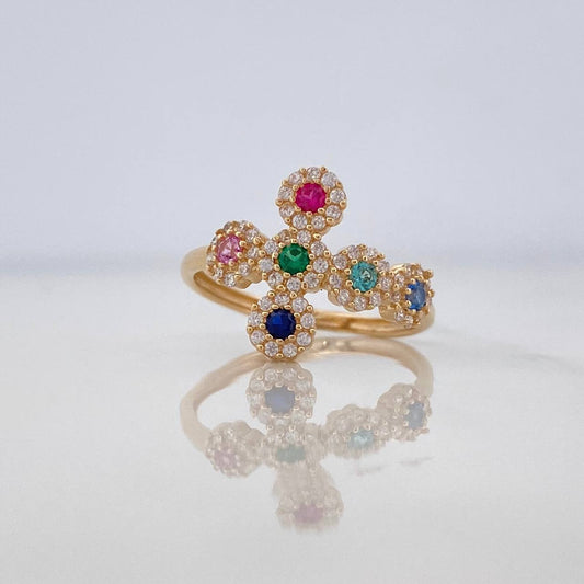 Anillo Cruz Tupida 2.3g / T6 Oro Amarillo 18K