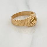 Anillo Correa Corona 3.95g / T7 1/4 Oro Amarillo 18K