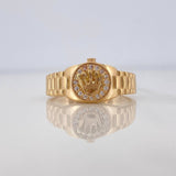 Anillo Correa Corona 3.95g / T7 1/4 Oro Amarillo 18K