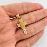 Dije Cruz Rostro Cristo 2.55g / 1 1/4 in Oro Amarillo 18K