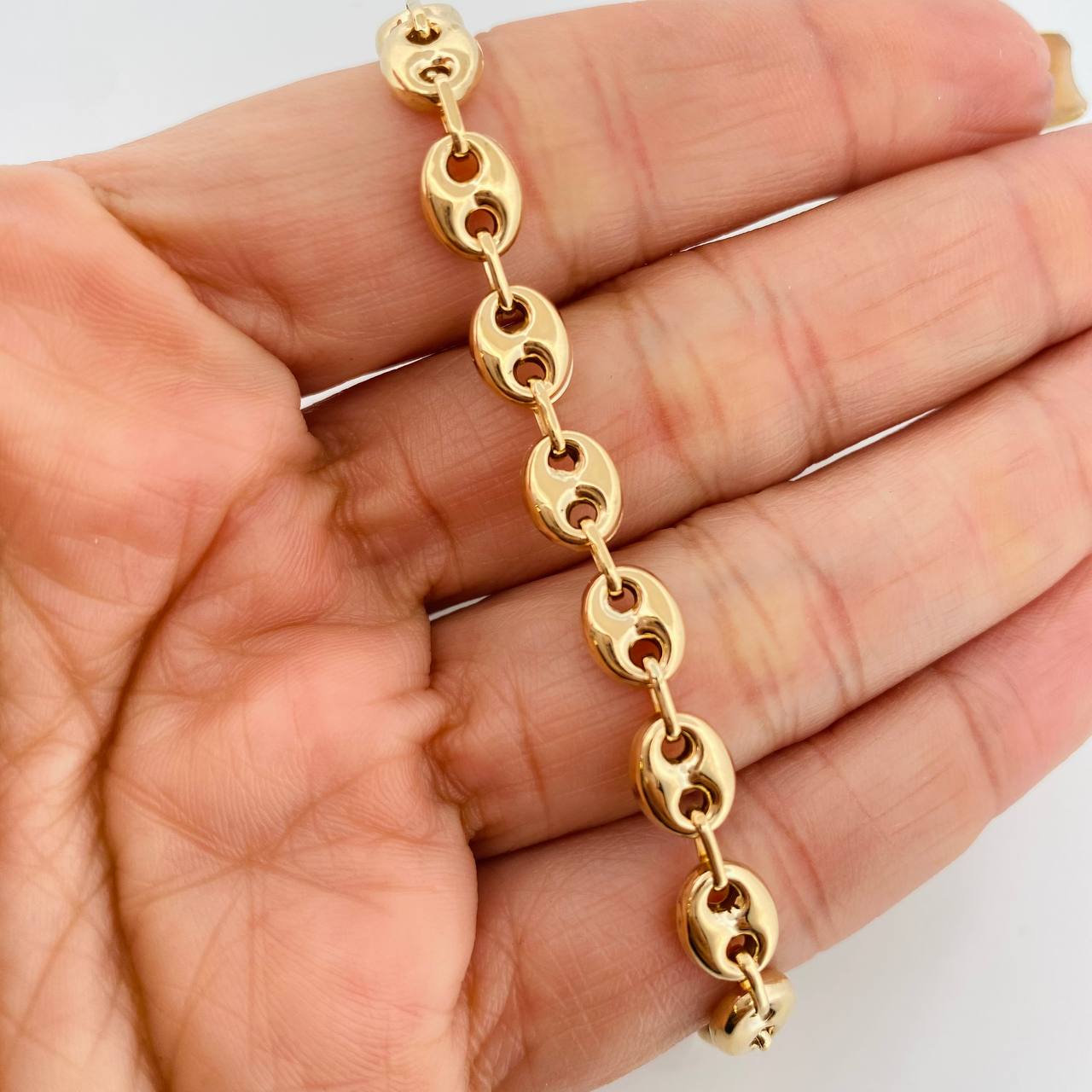Bracelet GC 6.5g / 7 1/2 in / 6.6mm Yellow Gold 18K