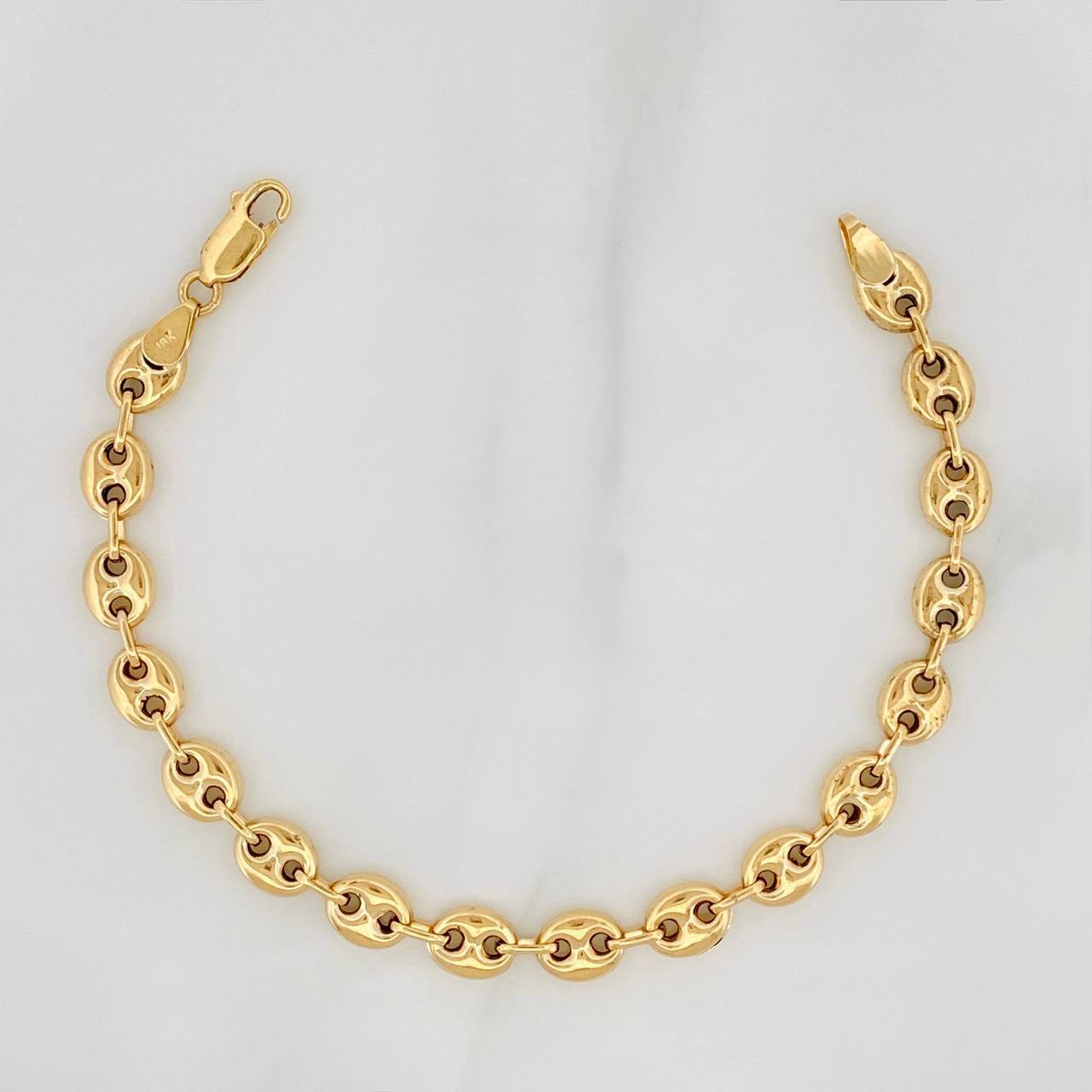Bracelet GC 6.5g / 7 1/2 in / 6.6mm Yellow Gold 18K