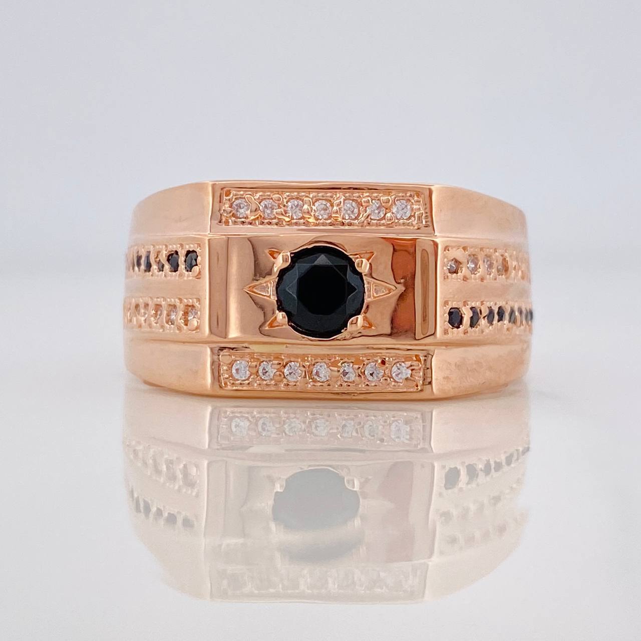 Anillo Vertice Solar 6.35g / T11 3/4 Oro Rosa 18K