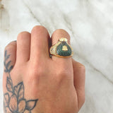 Money Bag Ring 9.65gr / Size 11 / 18K Gold ©