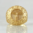 Tribal Christ Cross Ring 6.8gr / Size 9 1/2 / 18K Gold ©