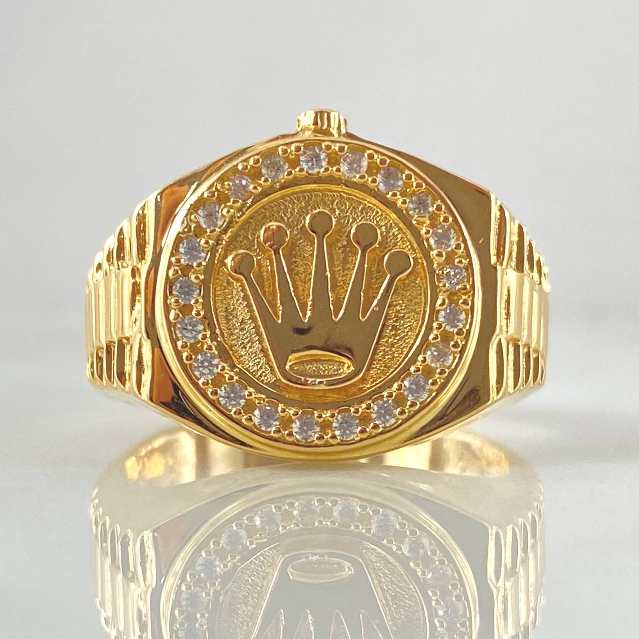 Crown Strap Ring 7.95gr / Size 9 3/4 / 18K Gold ©