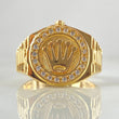 Crown Strap Ring 7.4gr / Size 10 1/2 / 18K Gold ©
