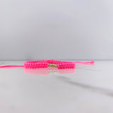 Pink Bracelet Beads Diamond Cut 0.3gr / 3mm 18K Yellow Gold $