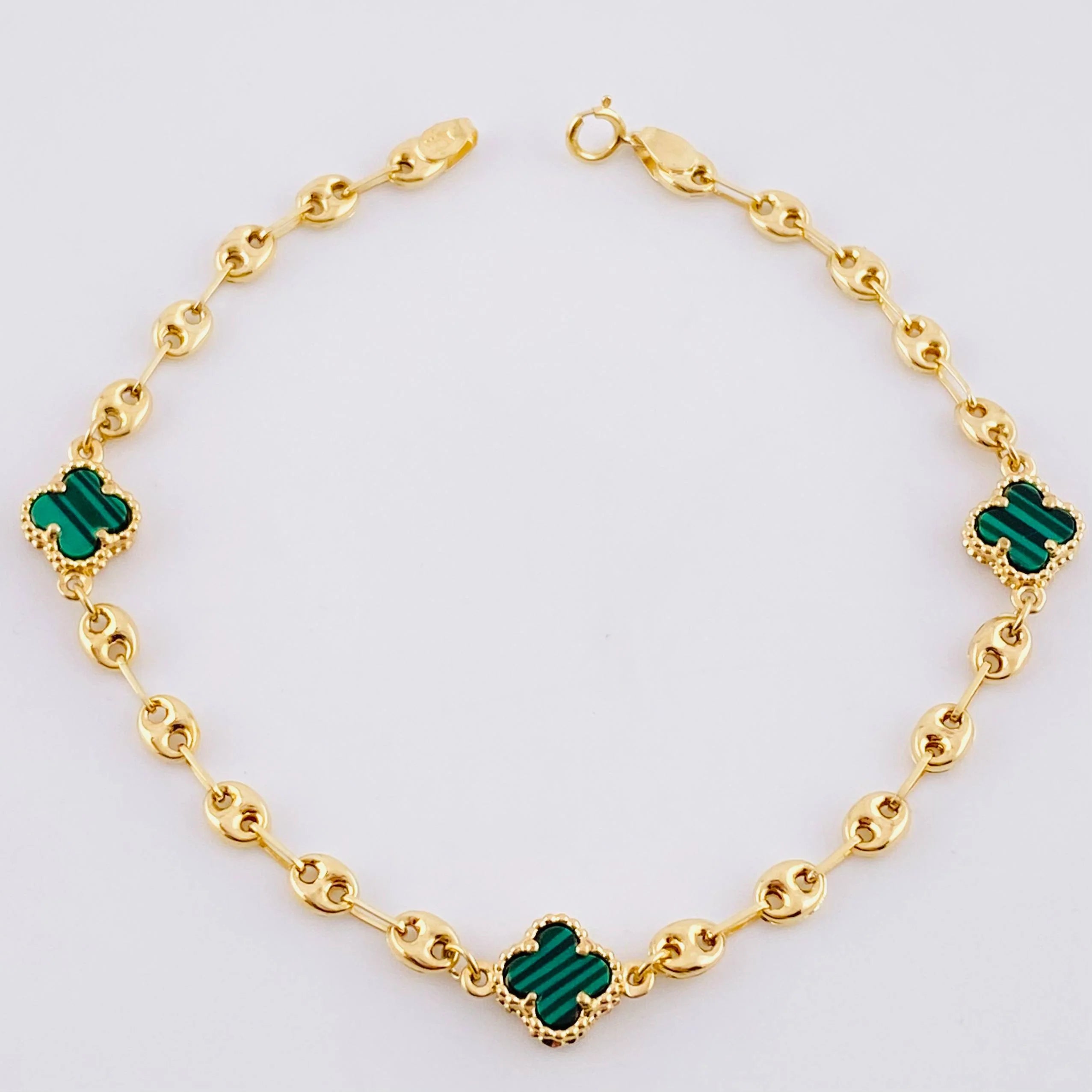 Bracelet GC Clover 4.65g / 7 3/4 in / 3.5mm Yellow Gold 18K