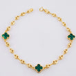 Bracelet GC Clover 4.65g / 7 3/4 in / 3.5mm Yellow Gold 18K