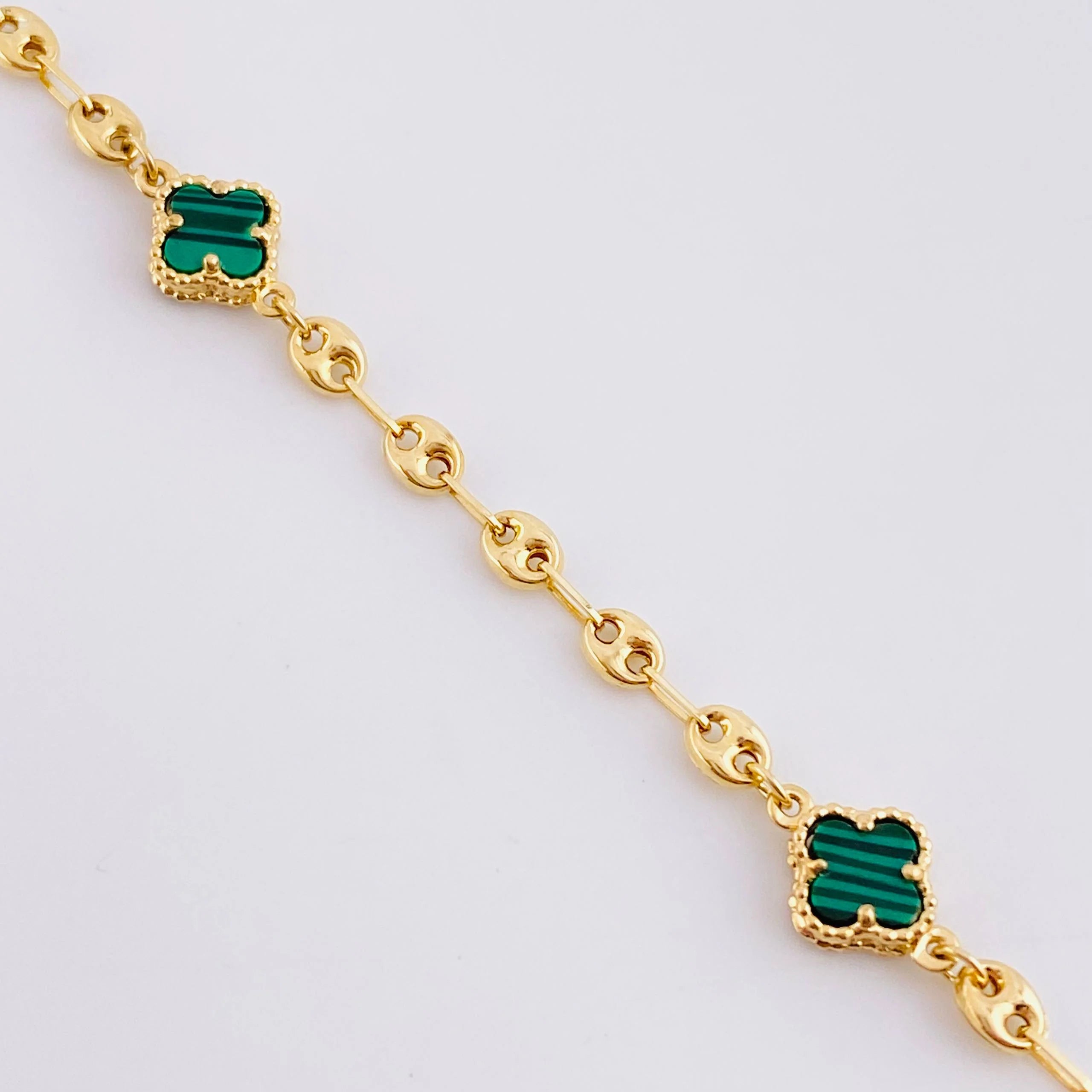 Bracelet GC Clover 4.65g / 7 3/4 in / 3.5mm Yellow Gold 18K