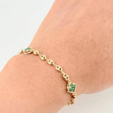 Bracelet GC Clover 4.65g / 7 3/4 in / 3.5mm Yellow Gold 18K
