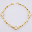 Bracelet GC Clover Nacre 3.55g / 7 in / 3.65mm Yellow Gold 18K