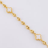 Bracelet GC Clover Nacre 3.55g / 7 in / 3.65mm Yellow Gold 18K