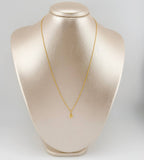 Set Singapore Chain and Pendant + Heart 1.2gr / 17 3/4 in / Yellow Gold 18K