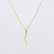 Set Cadena y Dije Singapur + Cruz 1.3gr / 19 3/4 in / Oro Amarillo 18K ©